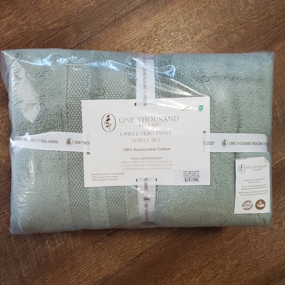 Zero Twist Bathroom Towels Ser